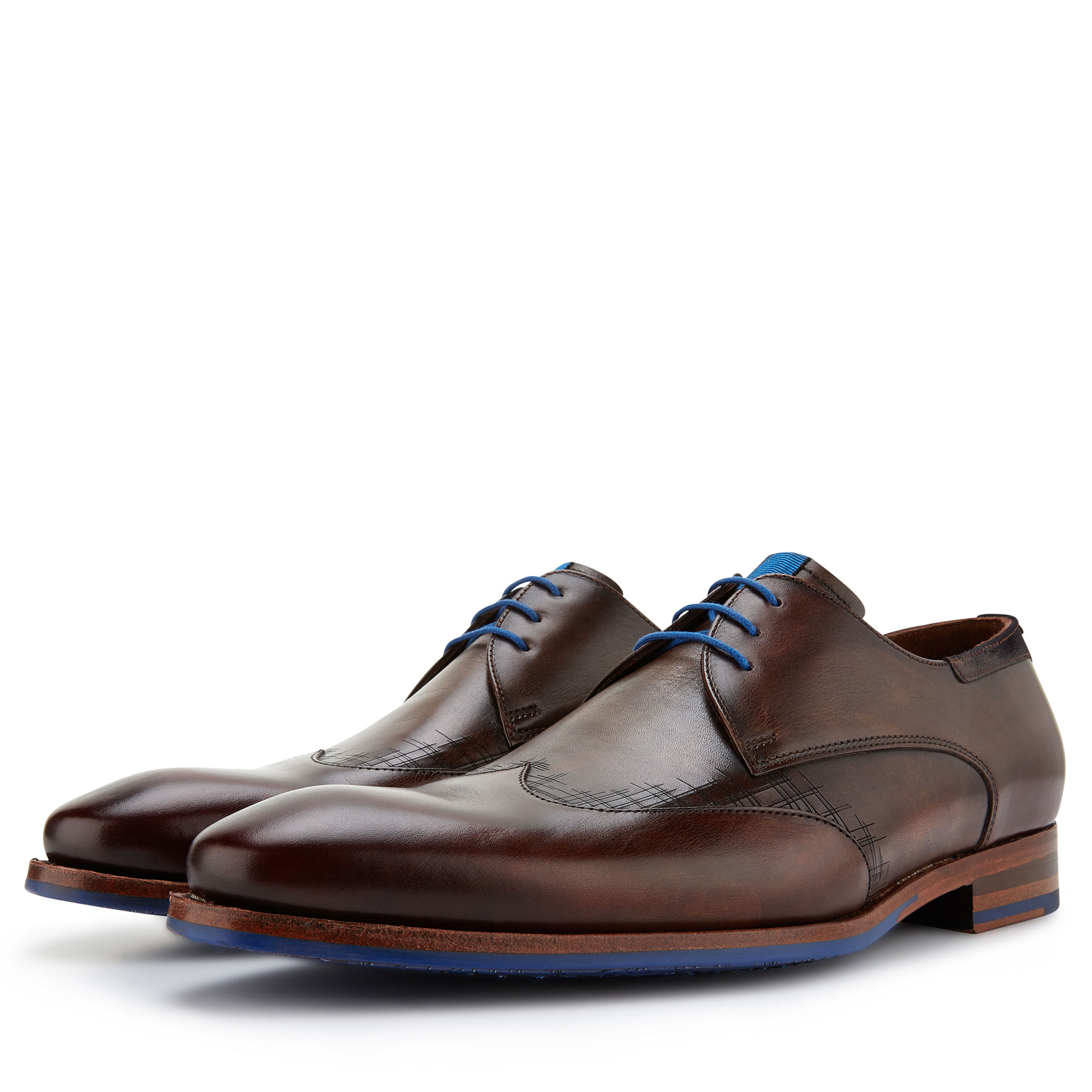 14029/02 - Floris van Bommel dunkelbraune Leder Herren Schnürschuh 14029/02 - Floris van Bommel dunkelbraune Leder Herren Schnürschuh