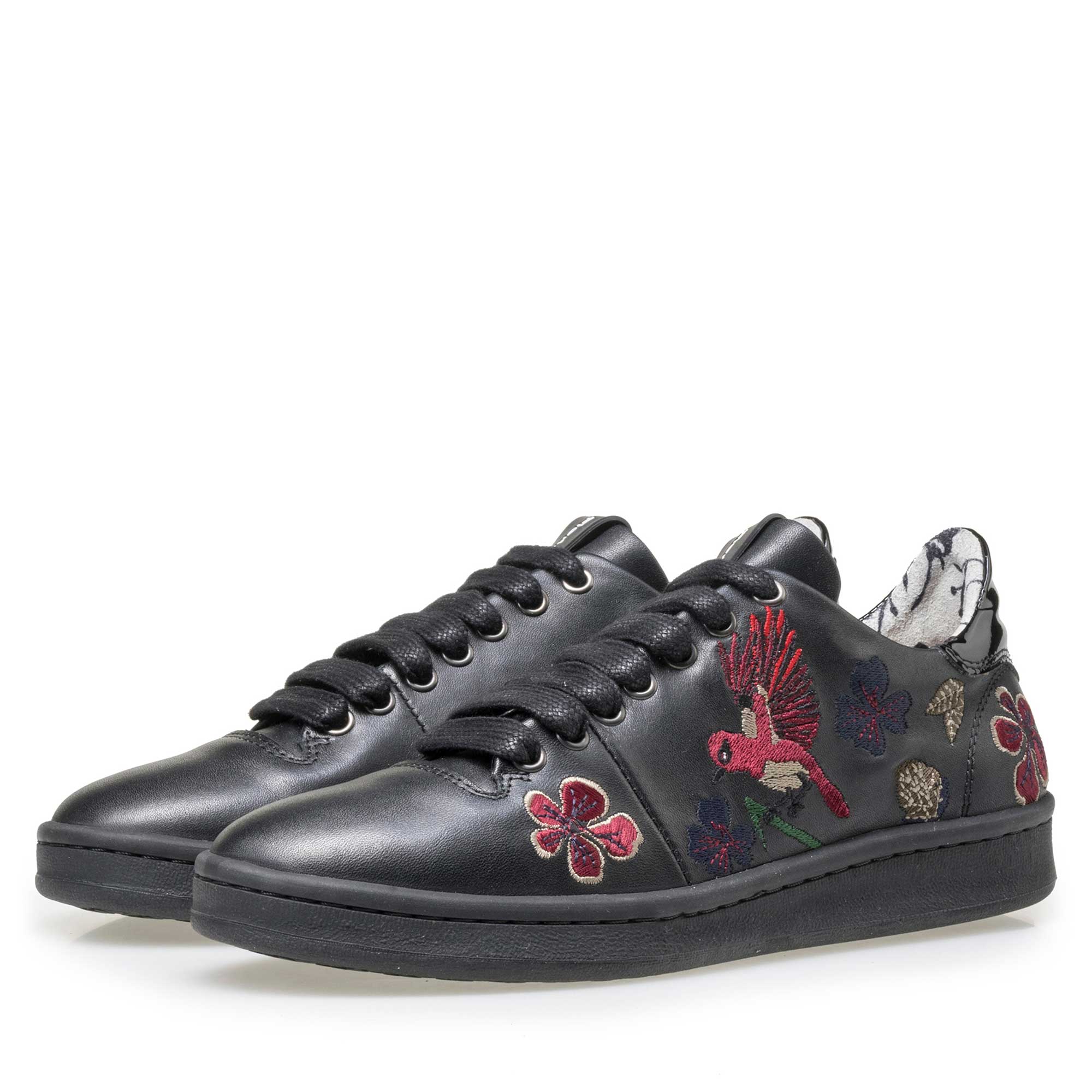 85171/03 - Floris van Bommel schwarzer Damen Leder Sneaker 85171/03 - Floris van Bommel schwarzer Damen Leder Sneaker