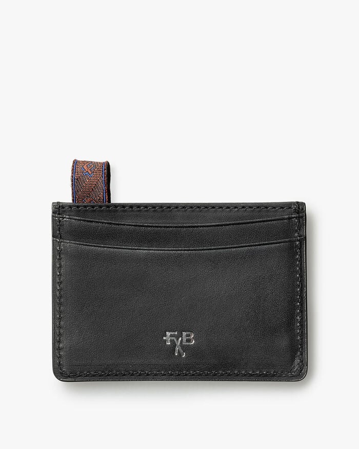 Card holder leather black