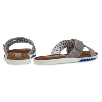 Slipper Wildleder grau