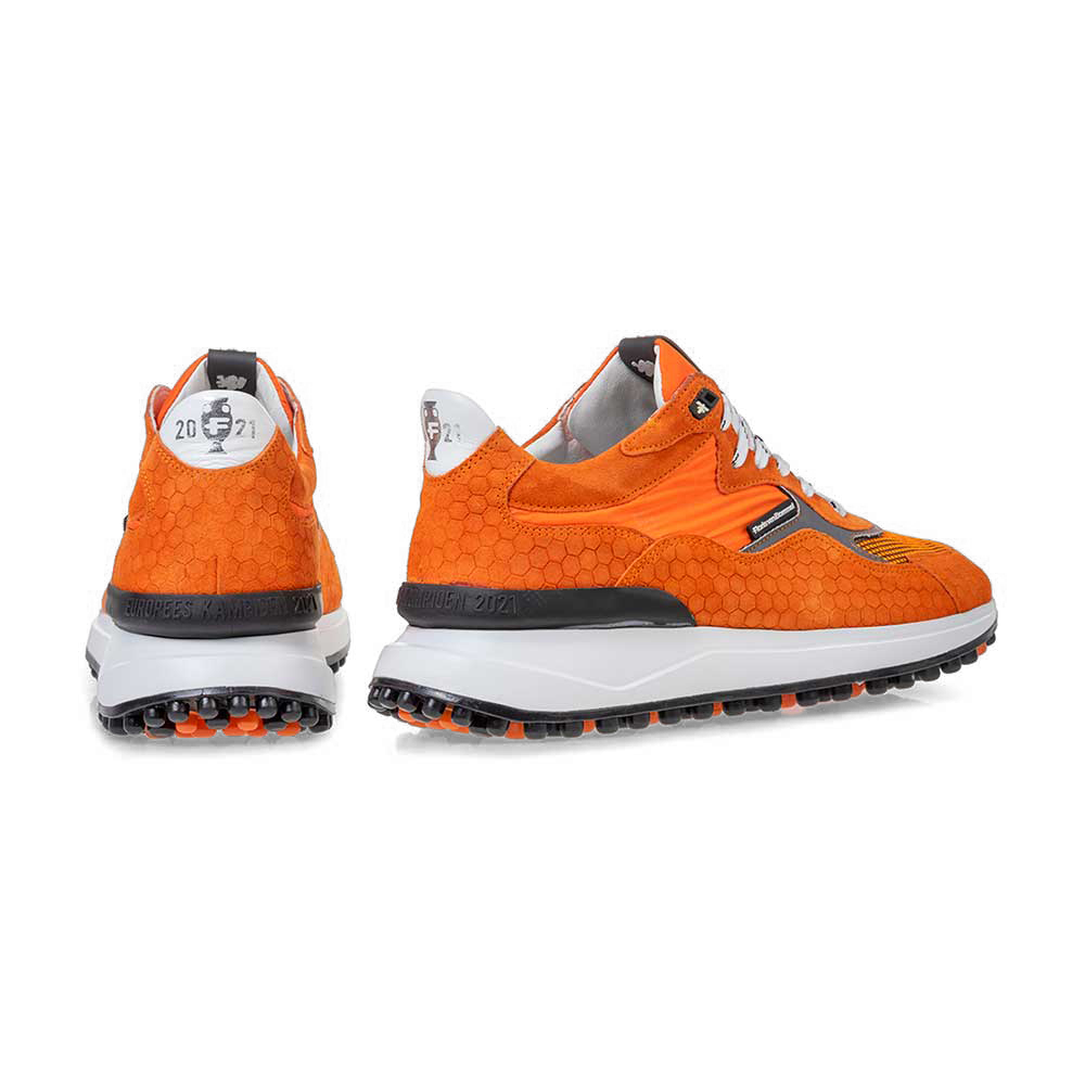 Noppi EK sneaker suede orange | Floris van Bommel Official®
