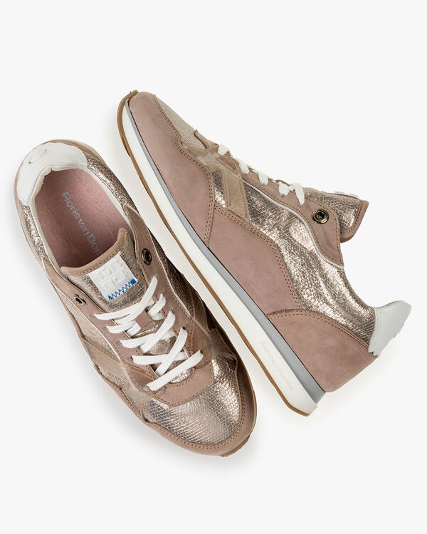 Sneaker Nubukleder beige