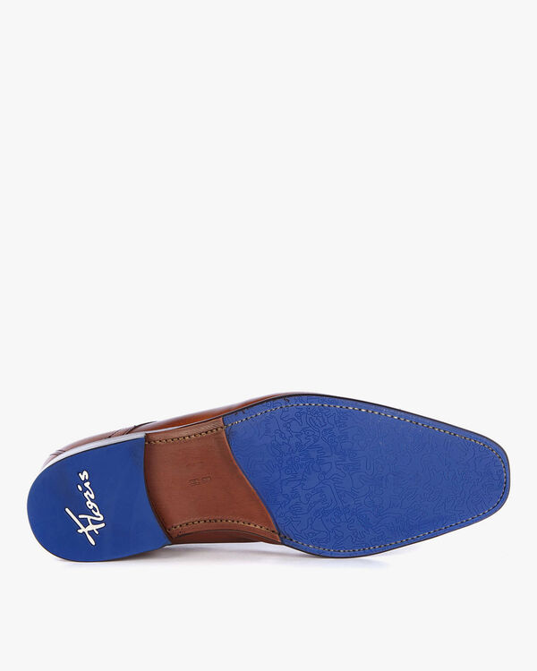 Schn&uuml;rstiefel Kalbsleder cognac