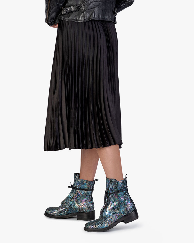 Schn&uuml;rstiefel Schlangenprint multi-colour