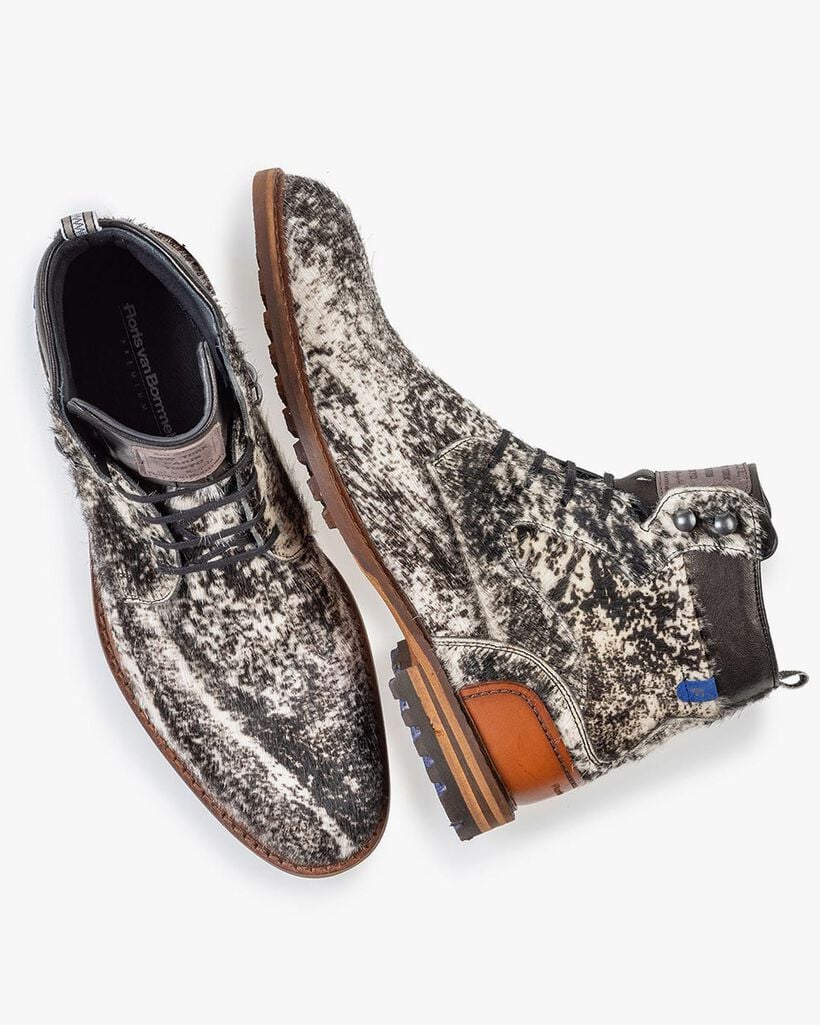 Schn&uuml;rschuh Pony-Style cremewei&szlig;