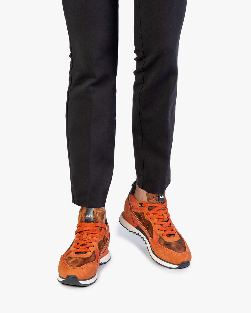 Sneaker Nubukleder rostbraun