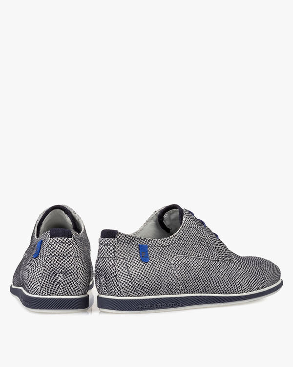 Schn&uuml;rschuh cremewei&szlig; Wildleder