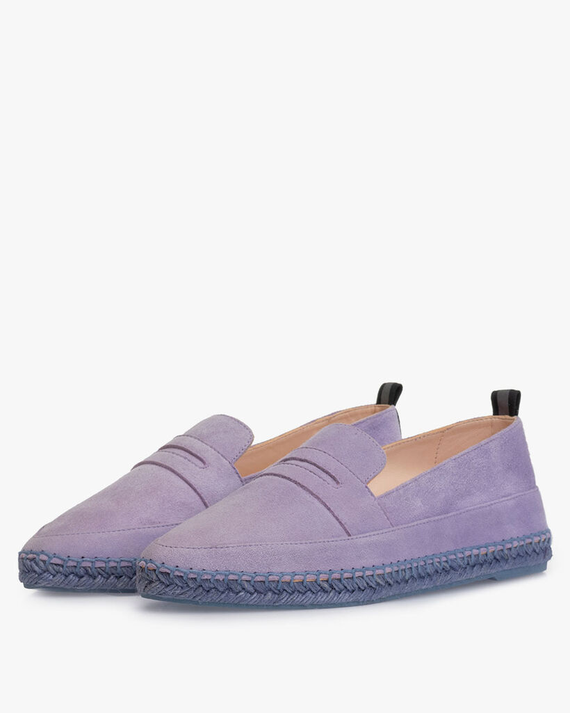 Espadrille Wildleder violett