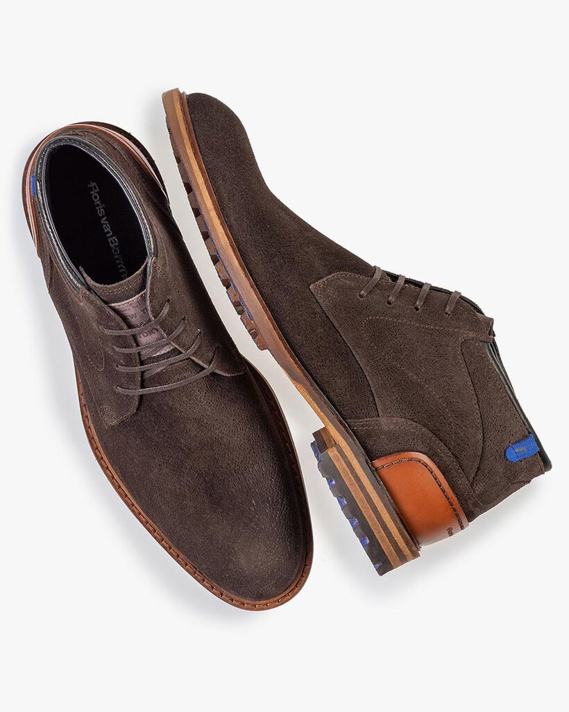 Crepi Stiefel braun Wildleder