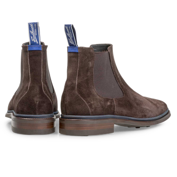 Chelsea boot suede leather brown
