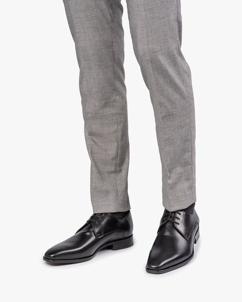 Schn&uuml;rschuh Kalbsleder schwarz