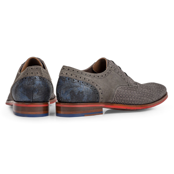 Schn&uuml;rschuh Nubukleder taupe