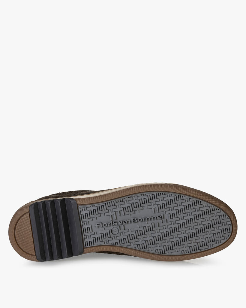 Sneaker suede dark green