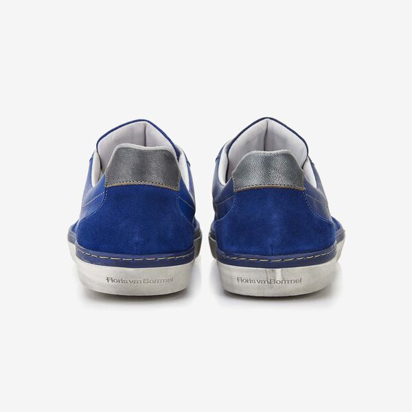 Floris van Bommel cobalt blue leather men's sneaker