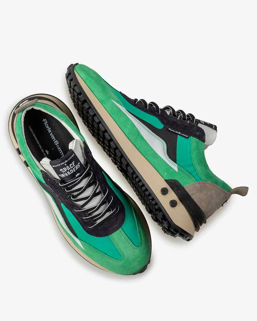 Sneaker Space Invaders gr&uuml;n