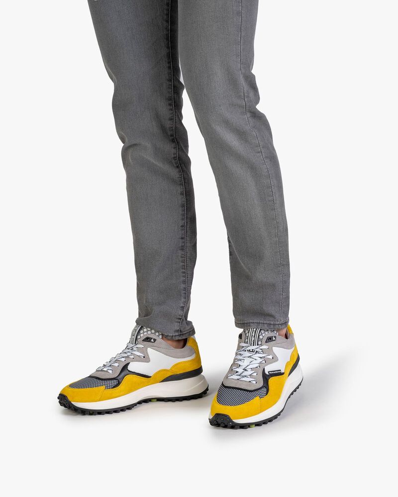 Noppi sneaker suede leather yellow