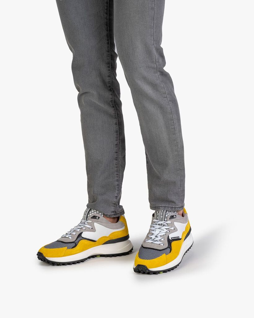 Noppi sneaker suede leather yellow