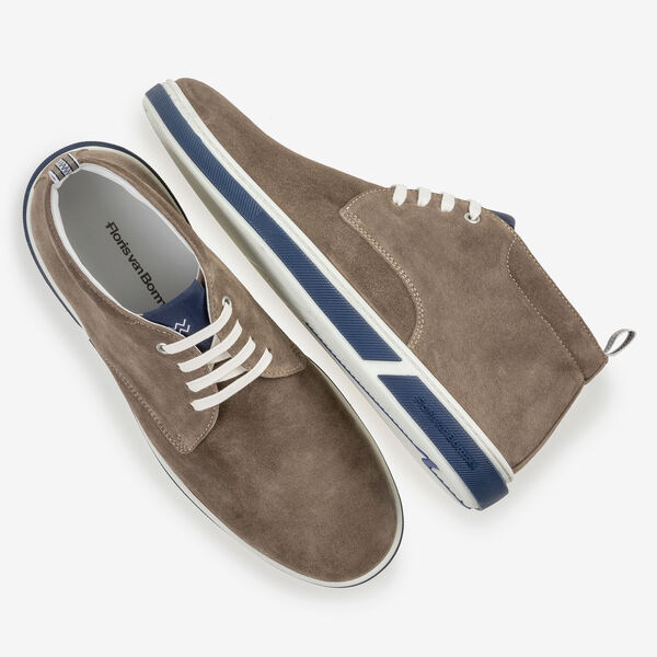 Stiefel Wildleder taupe