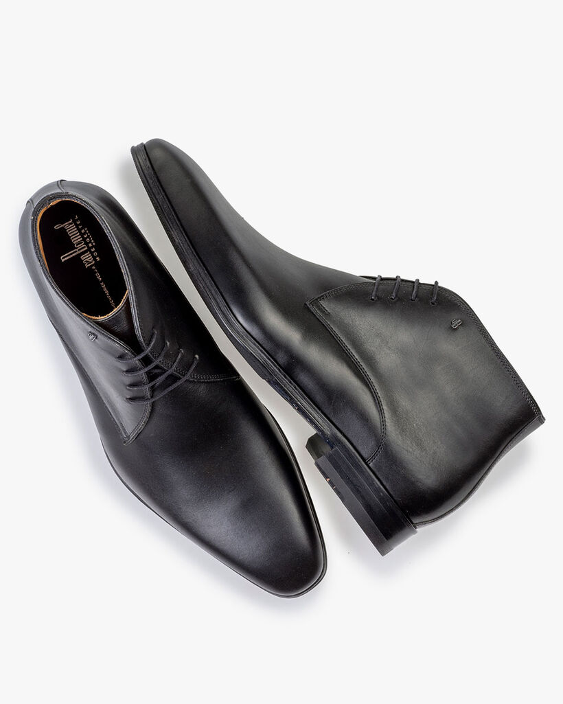 Schn&uuml;rstiefel Kalbsleder schwarz