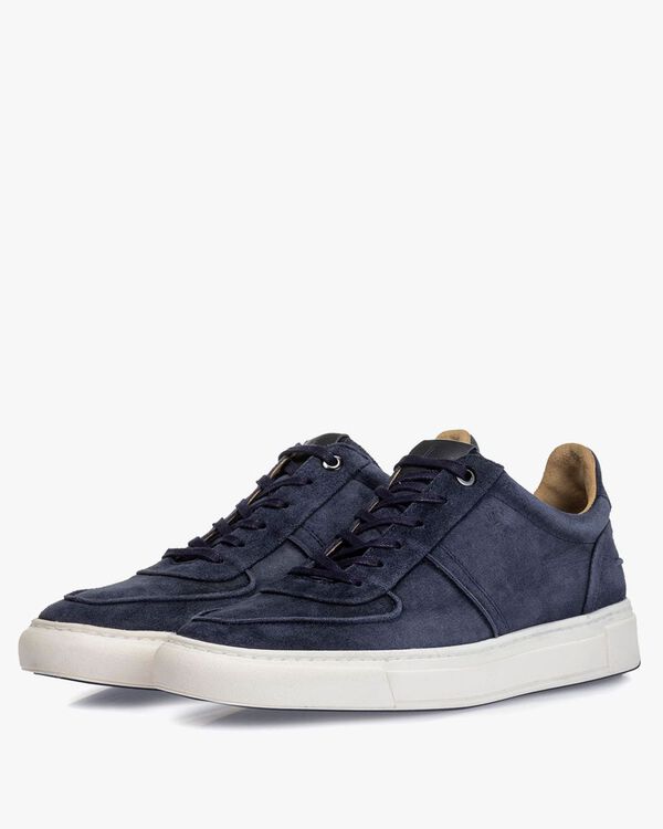 Sneaker suede leather blue
