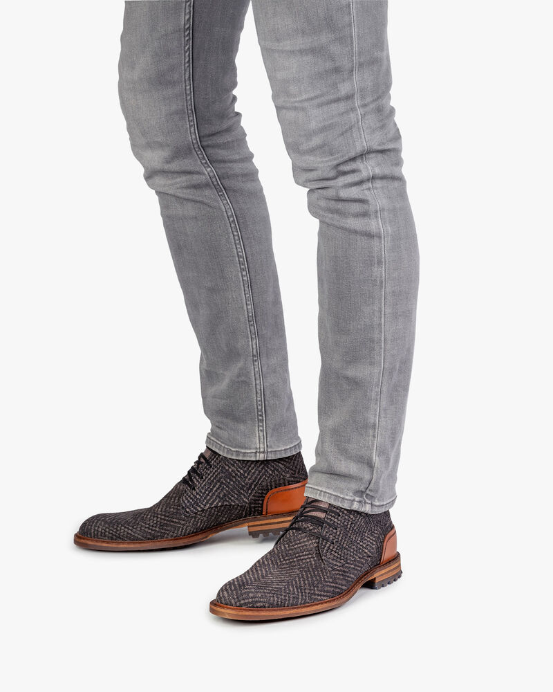 Crepi Stiefel grau mit Print