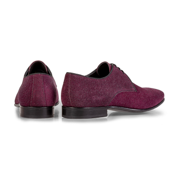Schnürschuh Wildleder bordeaux