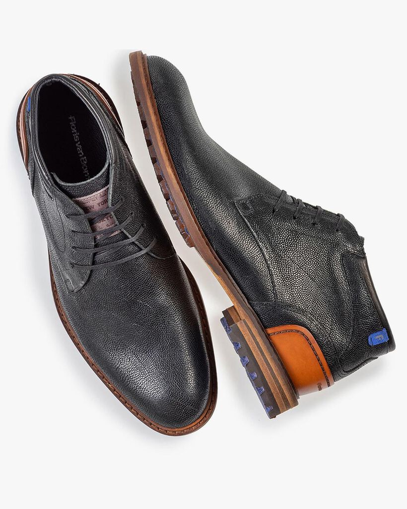 Crepi Stiefel schwarz mit Print