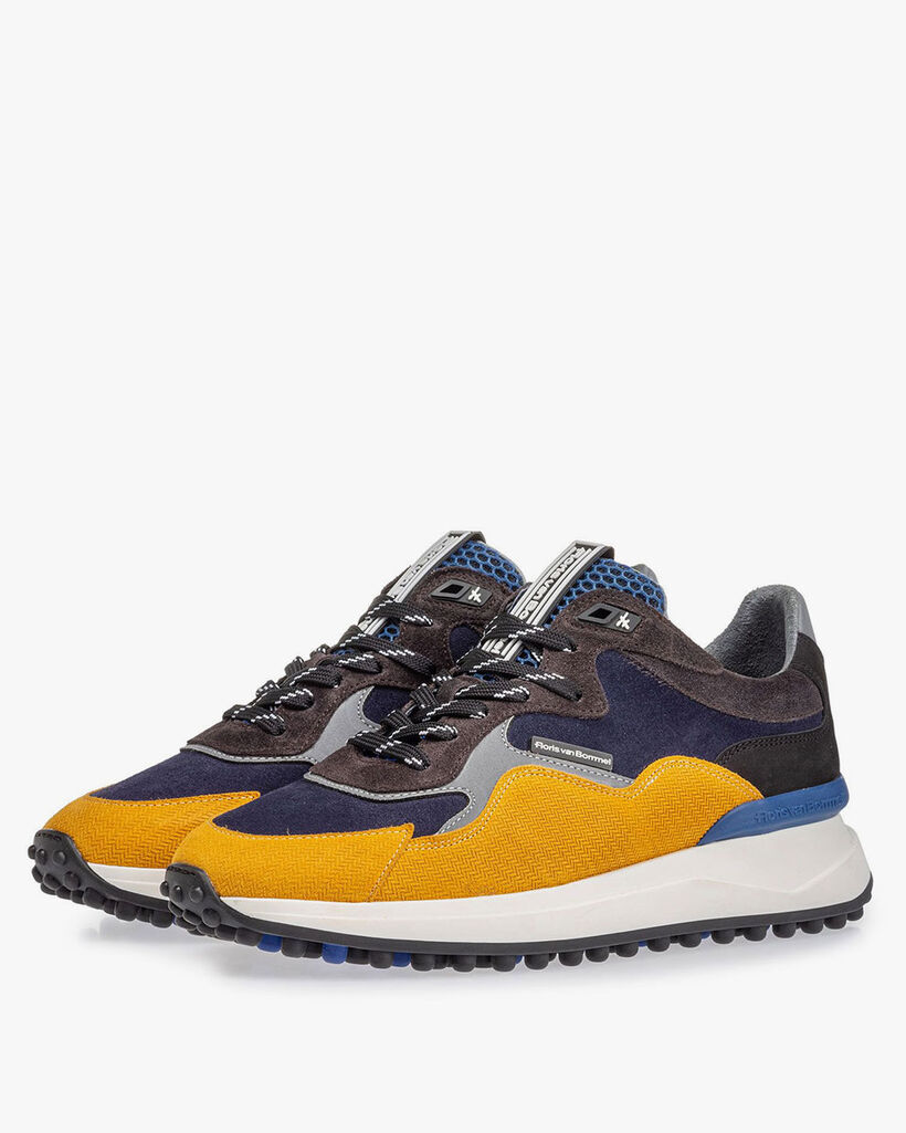 Noppi Sneaker blau-gelb