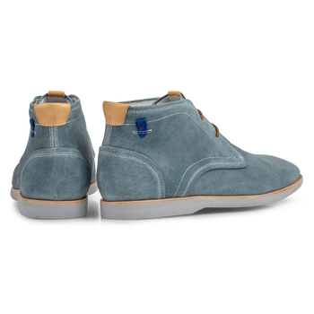 Stiefel Wildleder t&uuml;rkis