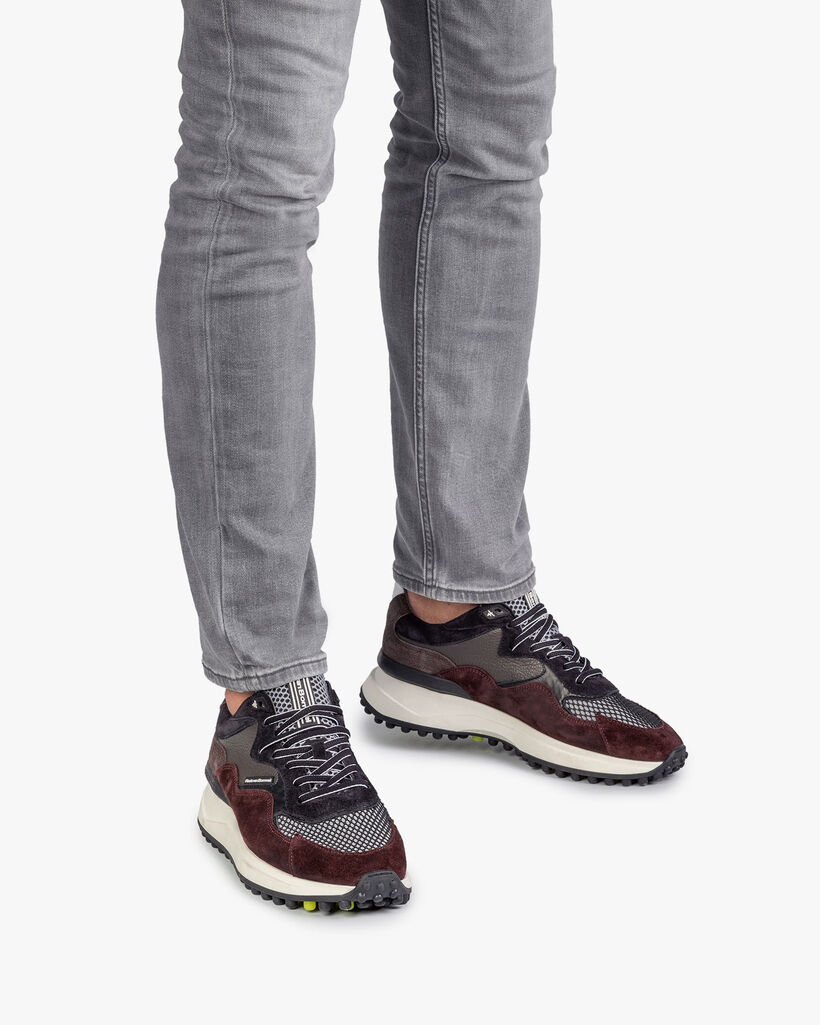 Noppi Sneaker bordeauxrot-blau