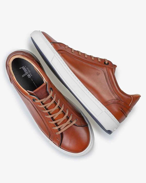Sneaker Kalbsleder cognac
