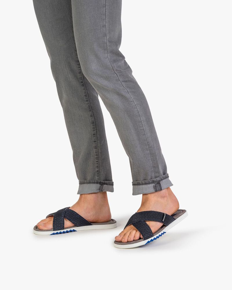 Slipper Nubukleder blau