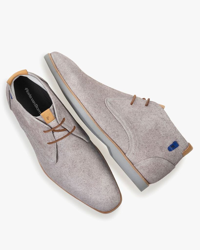 Stiefel Wildleder sandfarben