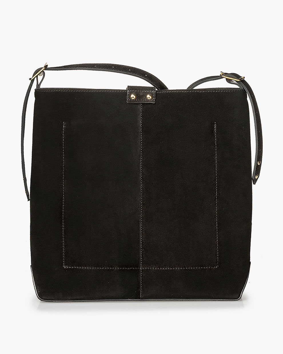 Black suede messenger bag clearance