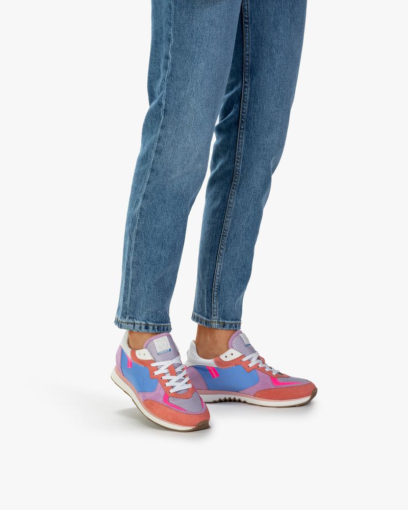 Sneaker nubuck leather multi-colour