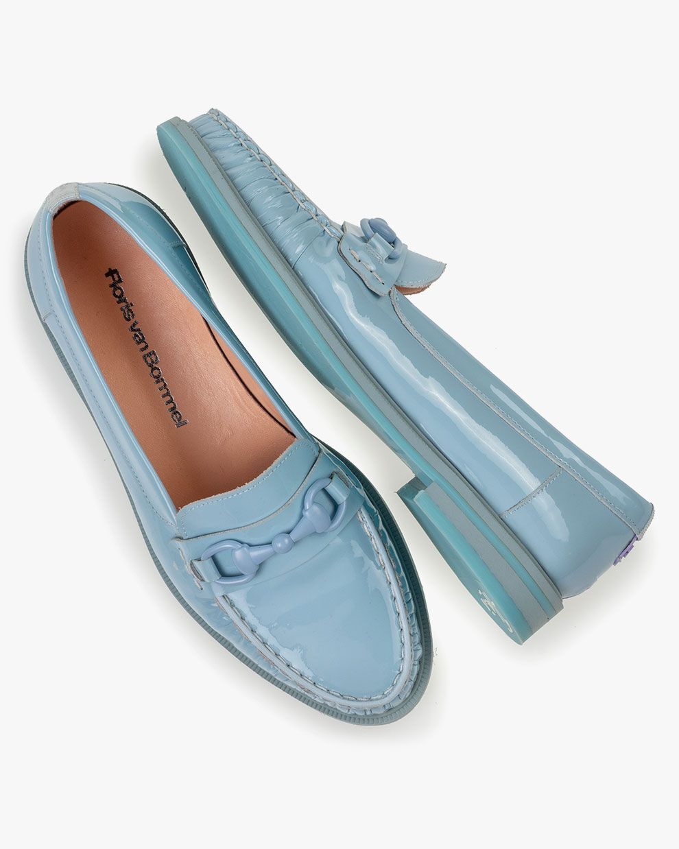 Loafer Lackleder hellblau SFW-40017-42-01 | Floris van Bommel Women®