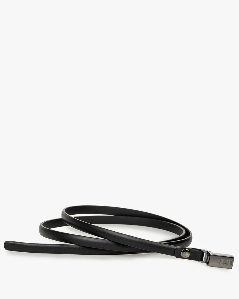 G&uuml;rtel Kalbsleder schwarz