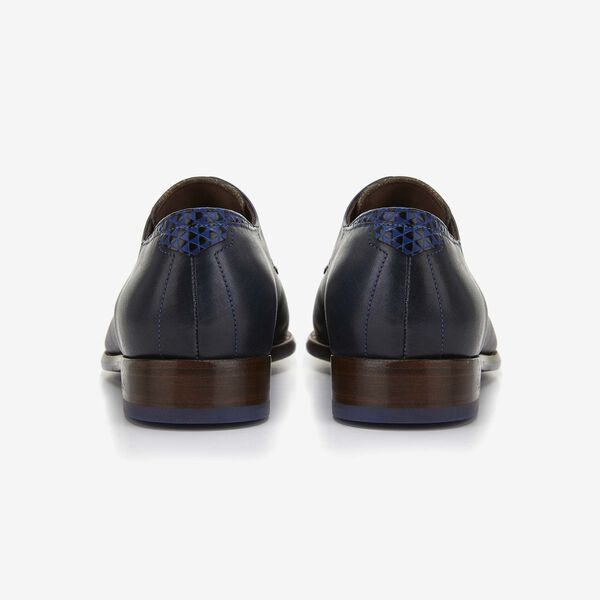 Floris van Bommel dark blue leather men's lace-up shoe