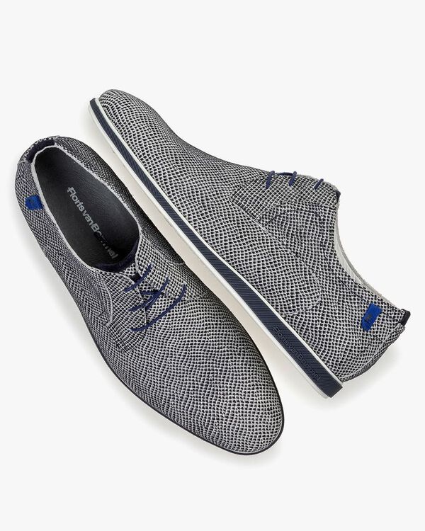 Schn&uuml;rschuh cremewei&szlig; Wildleder