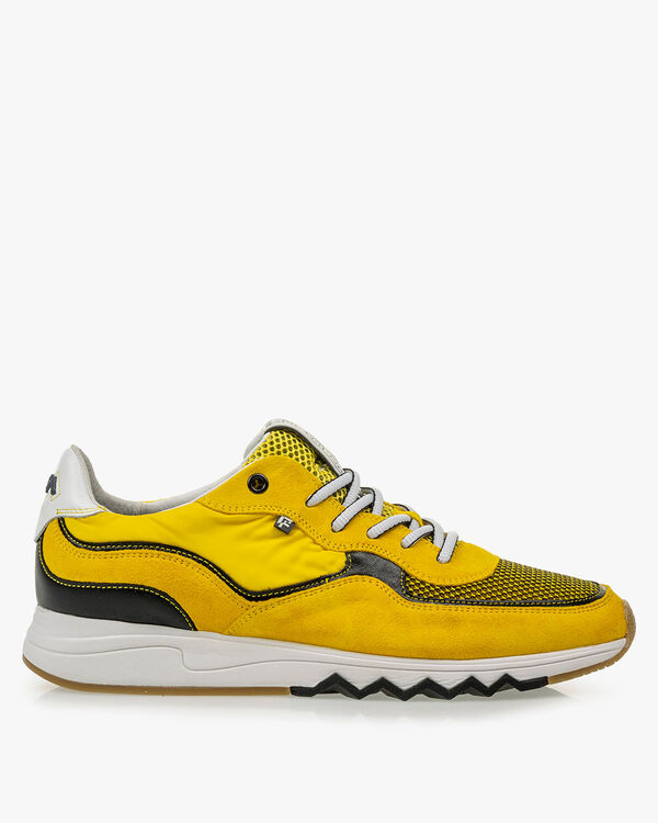 Nineti yellow suede leather