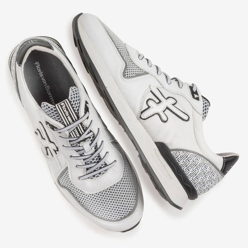 White suede leather sneaker