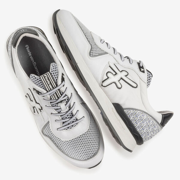 White suede leather sneaker