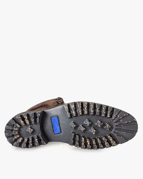 Schn&uuml;rstiefel braun Wildleder