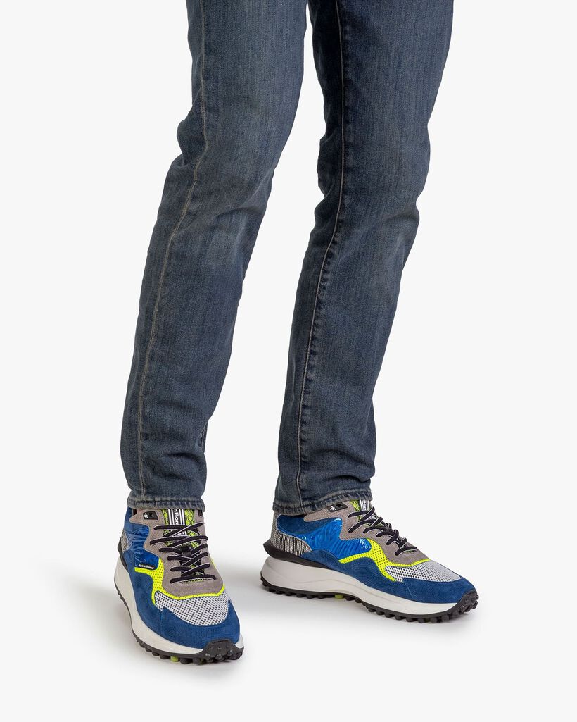 Noppi Sneaker Wildleder blau