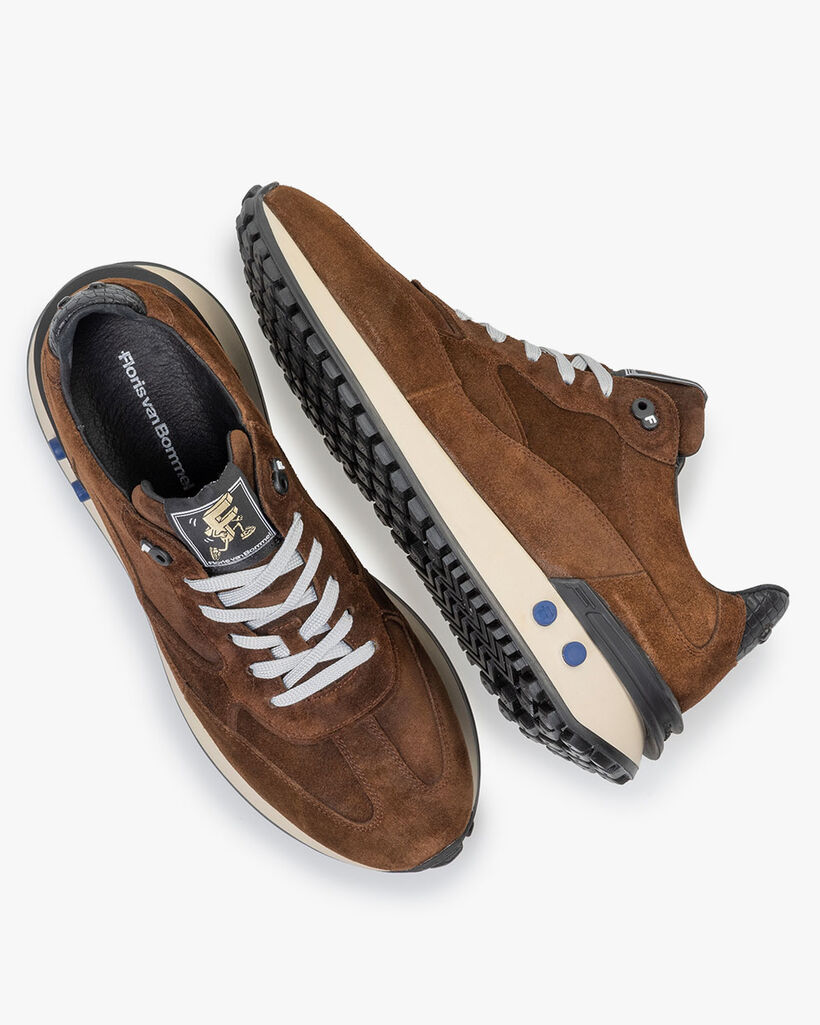 Vinti sneaker suede cognac