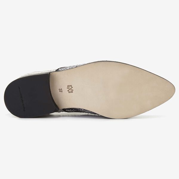 Floris van Bommel grey snake print women's lace-up shoe