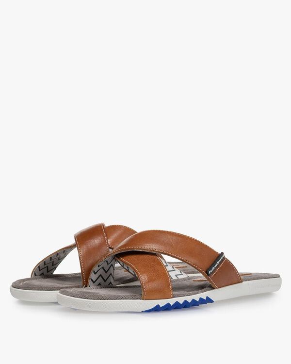Slipper Kalbsleder cognac