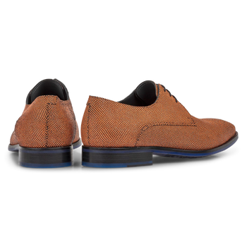 Lace shoe suede orange