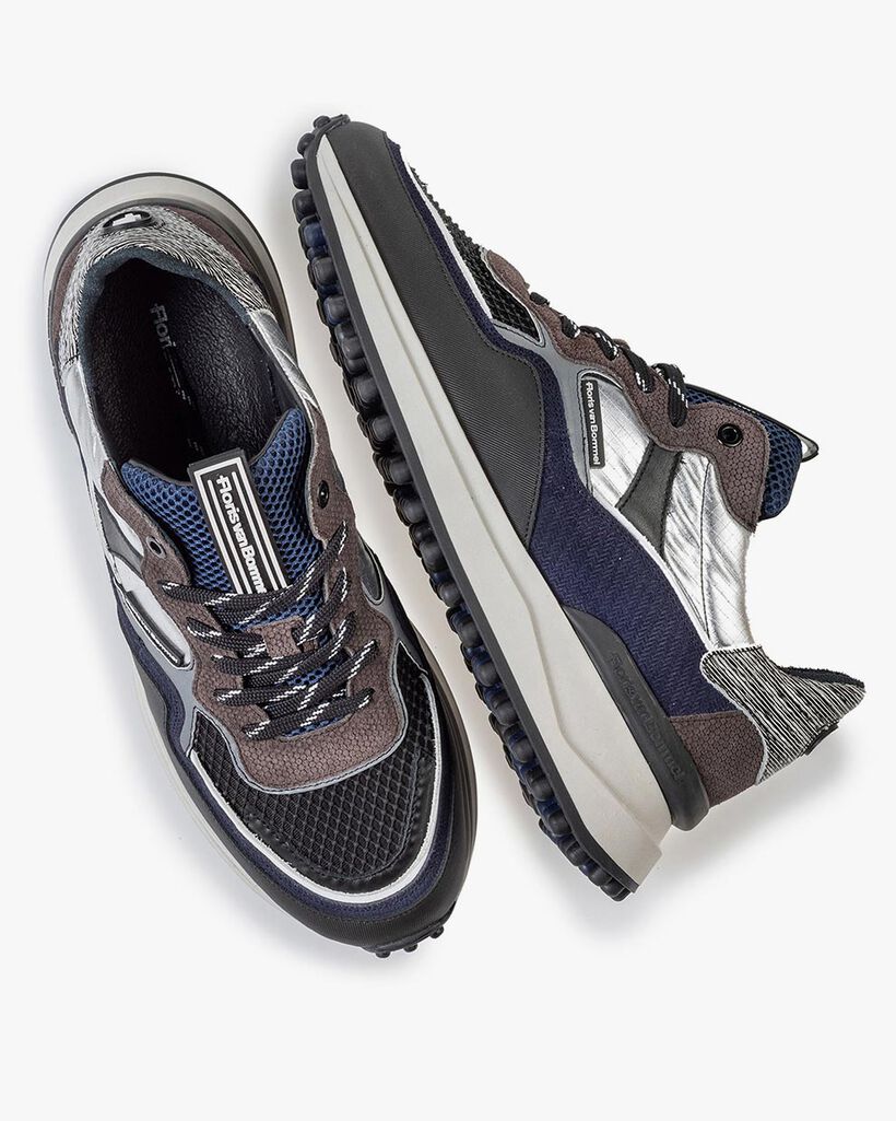 Noppi Sneaker dunkelgrau-blau