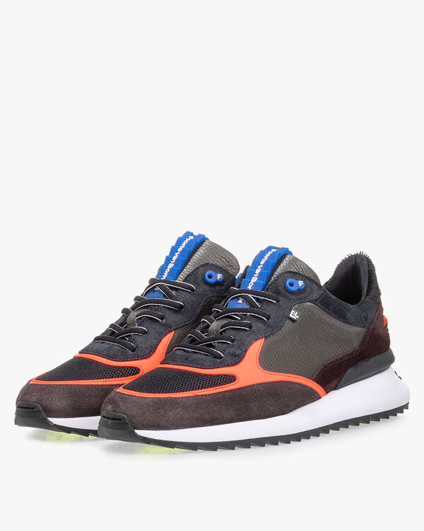 Sharki sneaker grey/orange